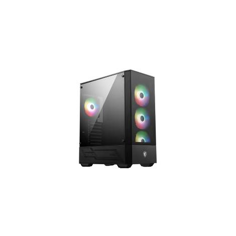 MSI PC CHASSIS MAG FORGE 112R, MIDI TOWER ATX, BLACK, ARGB LIGHTING, W/O PSU, 3x12CM FRONT ARGB FAN, 1x12CM REAR ARGB FAN, 2YW