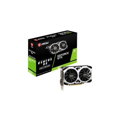 MSI VGA PCI-E NVIDIA GF GTX 1650 D6 VENTUS XS 4G OCV1, 4GB/128BIT, GDDR5, DL DVI-D/HDMI/DISPLAY PORT, 2 SLOT FANSINK, 3YW.