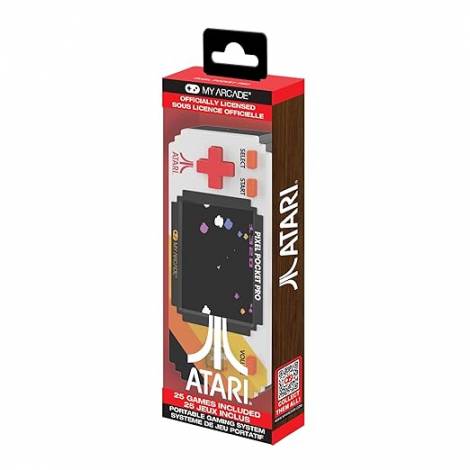 My Arcade Atari Pixel Pocket Pro: Officially Licensed Atari Video Game, Portable Keychain Arcade