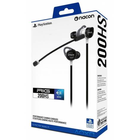 NACON RIG 200HS WHITE EARBUDS SONY LICENSED (PS5/PS4)