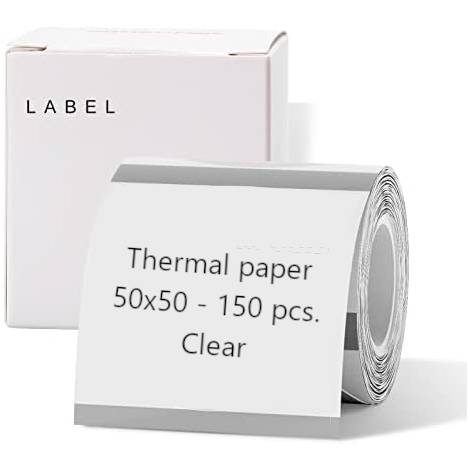 NIIMBOT THERMAL LABEL PAPER 50*50-150 TRANSPARENT