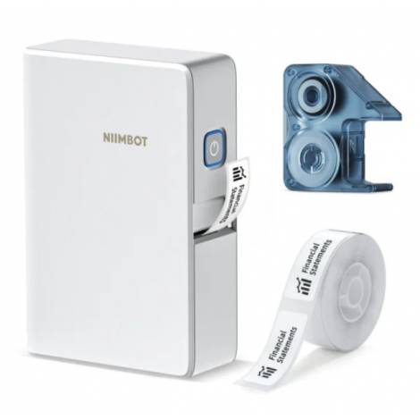 NIIMBOT THERMAL TRANSFER LABEL PRINTER B18 0.5-INCH WHITE