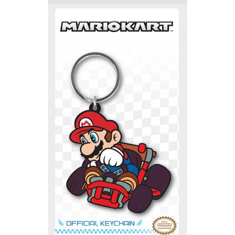 Nintendo - Mario Kart (Mario Drift) Rubber Keychain (RK38709C)