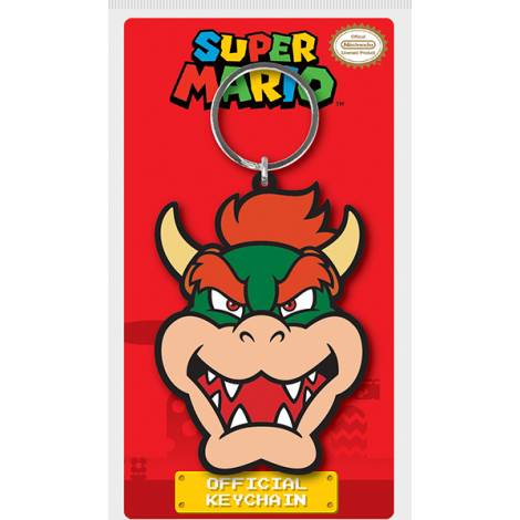 Nintendo - Super Mario: Bowser Rubber Keychain (RK38703C)