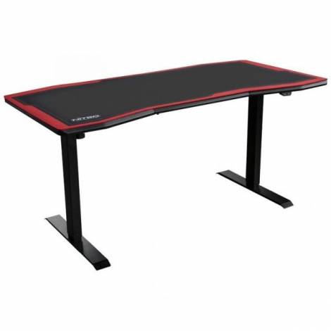 NITRO-CONCEPTS GAMING DESK D16E CARBON RED 1600×800 – ELECTRICALLY ADJUSTABLE HEIGHT