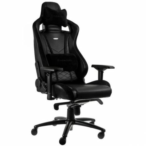 NOBLECHAIRS EPIC GAMING CHAIR BREATHABLE, 4D ARMRESTS, 60MM CASTERS – BLACK