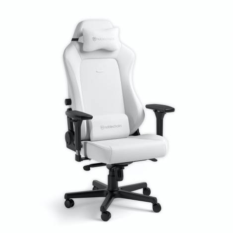 noblechairs HERO Gaming Chair - high-tech German Faux Leather, 150kg - White Edition