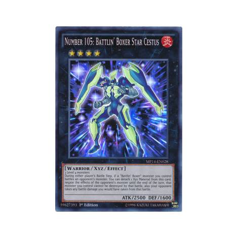 Number 105: Battlin' Boxer Star Cestus  SUPER RARE (MP14)