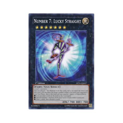 Number 7: Lucky Straight (Starfoil Rare - SP14)