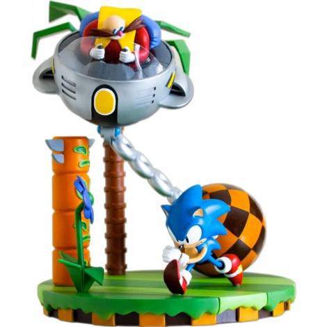 Numskull Sonic 30th Anniversary - Sonic Vs Dr. Eggman (24cm) Diorama Statue - με χτυπημένο κουτάκι