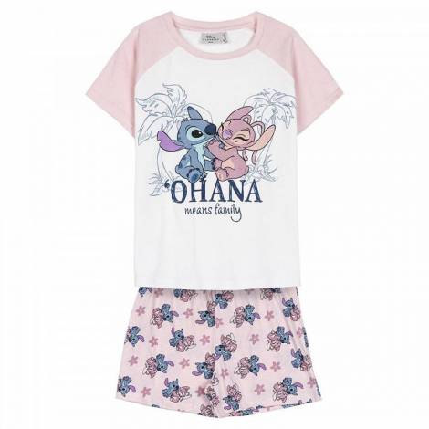 Παιδικές Πυτζάμες Single Jersey DISNEY Λίλο & Στιτς - Μέγεθος 12/13 ετών