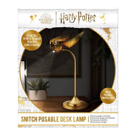 Paladone: Harry Potter - Golden Snitch Posable Desk Lamp (PP12796HP)