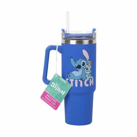 Paladone: Stitch - Blue 900ml Multiway Travel Cup and Straw (PP14794LS)