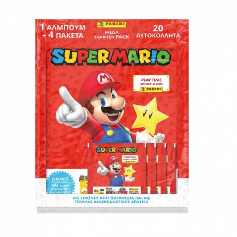 Panini Super Mario Play Time Album Sticker Mega Starter Pack