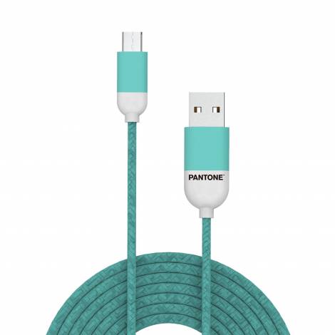 Pantone Micro usb Cable Cyan 1,5m PT-MC001-5L