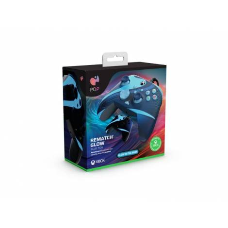 PDP Wired Rematch Ctrl for Xbox Series X - Blue Tide Glow in the Dark