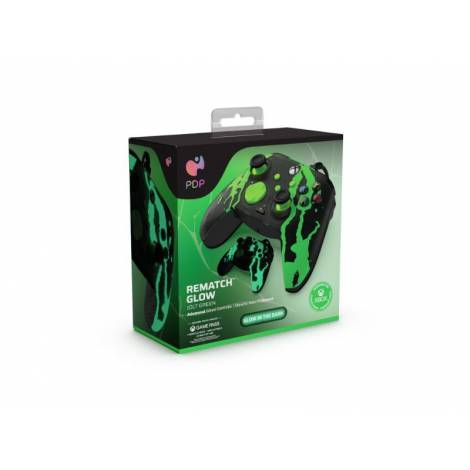 PDP Wired Rematch Ctrl for Xbox Series X - Jolt Green Glow in the Dark