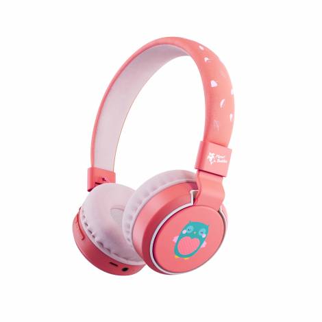 Planet Buddies Ασύρματα Παιδικά Ακουστικά Κεφαλής Owl V3 Recycled Μέγιστης Έντασης 85 dB Ροζ 52427