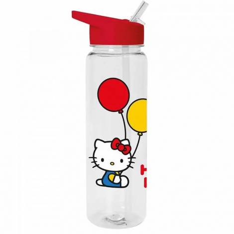 Πλαστικό Μπουκάλι με Καλαμάκι 500ml HELLO KITTY Balloons