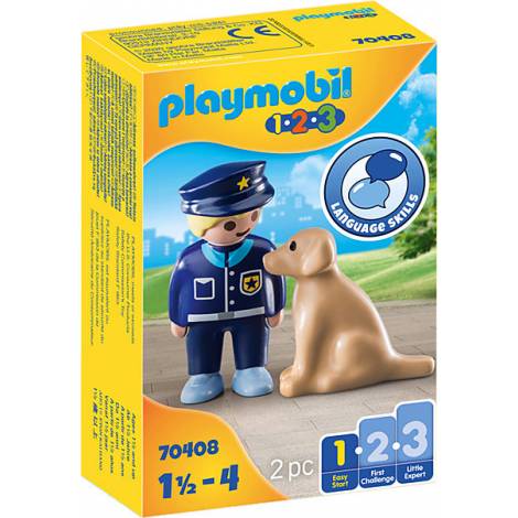 Playmobil 123: Police Officer with Dog (70408)