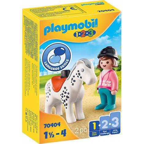 Playmobil 123: Rider with Horse (70404)