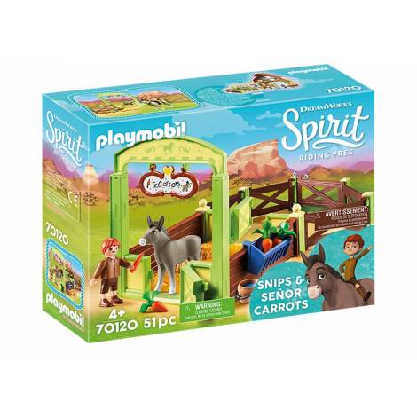 Playmobil® Spirit - Snips and Señor Carrots with Horse Stall (70120)