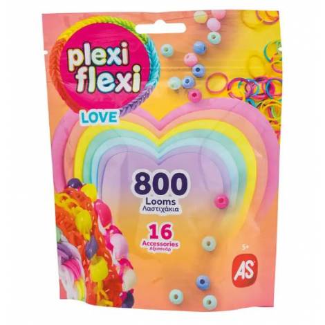 PLEXI FLEXI LOVE ΣΑΚΟΥΛΑΚΙ ΜΕ 800 ΛΑΣΤΙΧΑΚΙΑ   16 ΑΞΕΣΟΥΑΡ (3 ΣΧΕΔΙΑ - ΤΥΧΑΙΑ ΕΠΙΛΟΓΗ)