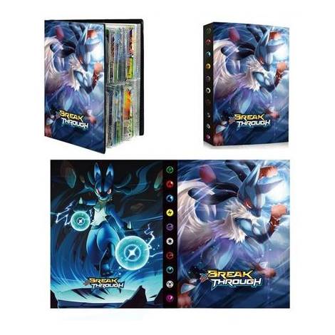 Pokemon Album  XY Breakthrough Mega Lucario and Lucarion (Holds 240 Cards)