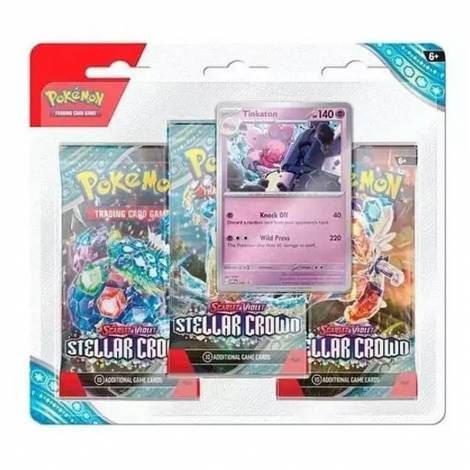 Pokemon TCG: Scarlet  Violet - Stellar Crown 3-Booster Blister (POK859076)