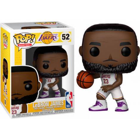 POP! NBA: Lakers - Lebron James (White Uniform) #52 Vinyl Figure