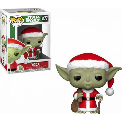 POP! Star Wars: Holiday Santa Yoda #277 Bobble-Head Vinyl Figure