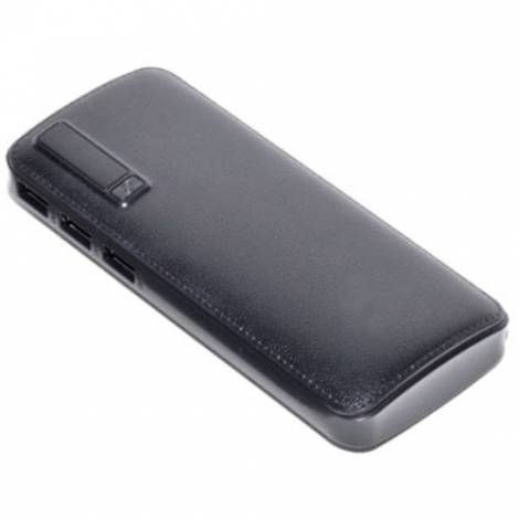 POWER BANK LEATHER 20000MAH 3xUSB BLACK