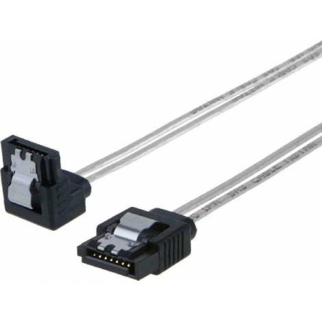 Powertech 7-Pin SATA III male - 7-Pin SATA III male Angle (90°) Cable 0.5m Γκρι (CAB-W033)