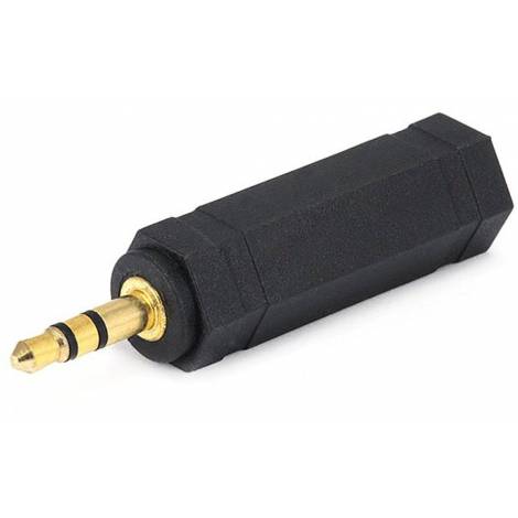 POWERTECH adapter STEREO 3.5mm M/F 6.35mm - GOLD, 5 τεμ (CAB-J020)