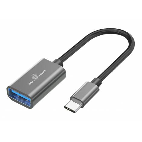 POWERTECH αντάπτορας USB-C σε USB 3.0 PTR-0146, 10 Gbps, γκρι