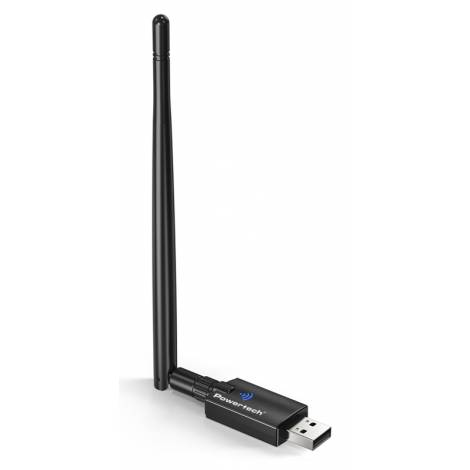 POWERTECH ασύρματος USB αντάπτορας δικτύου & Bluetooth 5.3 PT-1386, 900Mbps WiFi 6