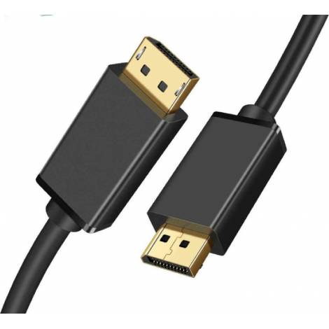 Powertech Cable DisplayPort male - DisplayPort male 2m Μαύρο (CAB-DP040)
