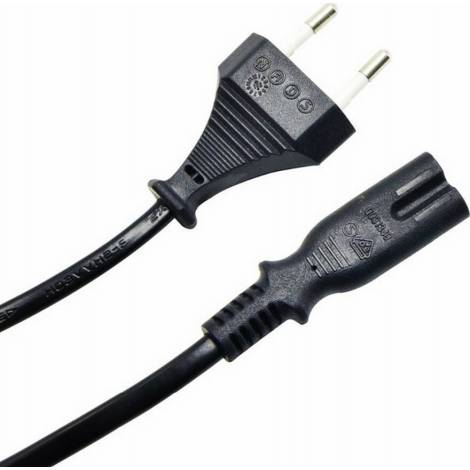 Powertech Euro - IEC C7 Cable 1.5m Μαύρο (CAB-P021)