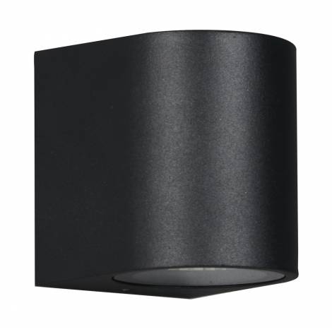 POWERTECH φωτιστικό τοίχου HLL-0187 για GU10 λάμπα, μεταλλικό, IP65, μαύρο