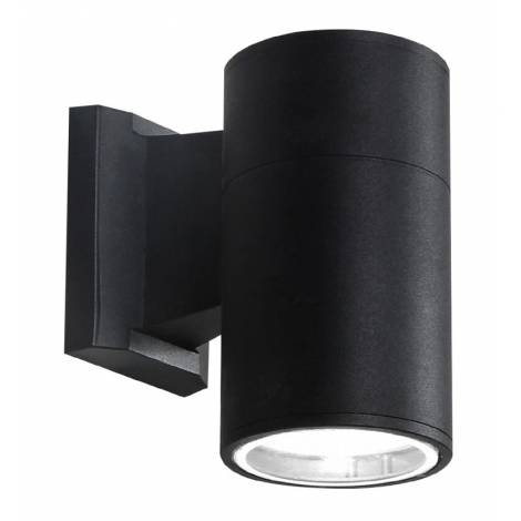 POWERTECH φωτιστικό τοίχου HLL-0189 για GU10 λάμπα, μεταλλικό, IP65, μαύρο