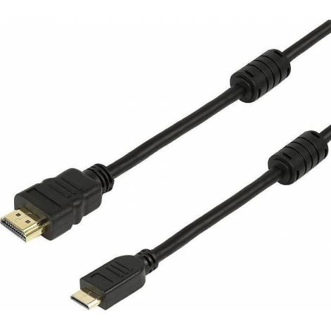 Powertech HDMI 1.4 Cable with Ethernet HDMI male - micro HDMI male 1.5m (CAB-H007)