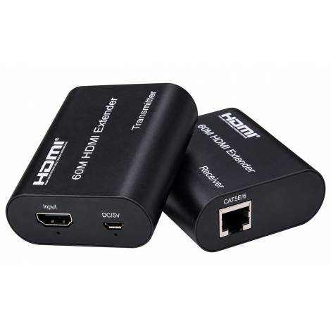POWERTECH HDMI video extender CAB-H204 μέσω καλωδίου RJ45, 1080p/60Hz, με loop, έως 120m