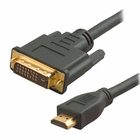 POWERTECH καλώδιο HDMI 19pin σε DVI 24+1 CAB-H024, Dual Link, μαύρο, 3m
