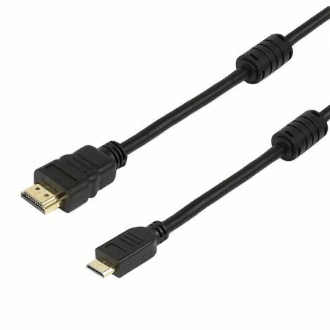 POWERTECH καλώδιο HDMI σε HDMI Mini CAB-H011, με Ethernet, 1.5m, μαύρο