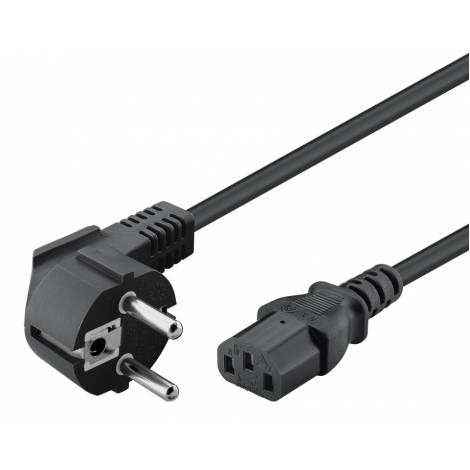 POWERTECH καλώδιο τροφοδοσίας CAB-P031, 3x 1mm², copper, 3m, μαύρο