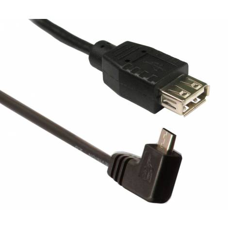POWERTECH Καλώδιο USB 2.0 Micro σε USB Female, 90,  0.2m (CAB-U028)