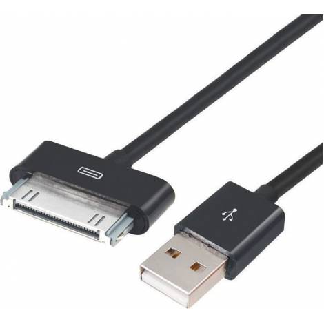 Powertech Καλώδιο USB 2.0 σε IPAD & I PHONE 4/4S, 1m, Black (CAB-U023)