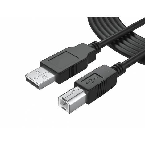 POWERTECH Καλώδιο USB 2.0 σε USB Type Β, 5m, Black (CAB-U052)