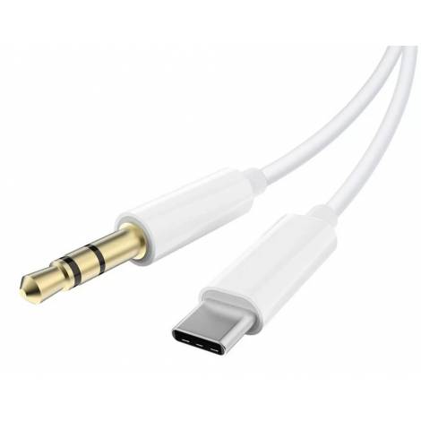 POWERTECH καλώδιο USB-C σε 3.5mm CAB-UC093, 1m, λευκό