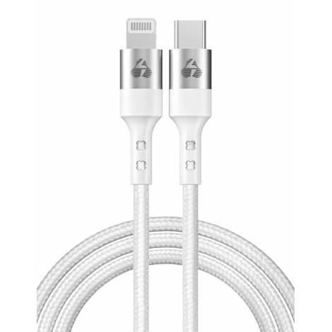 POWERTECH καλώδιο USB-C σε Lightning PTR-0127, PD 20W, copper, 1m, λευκό